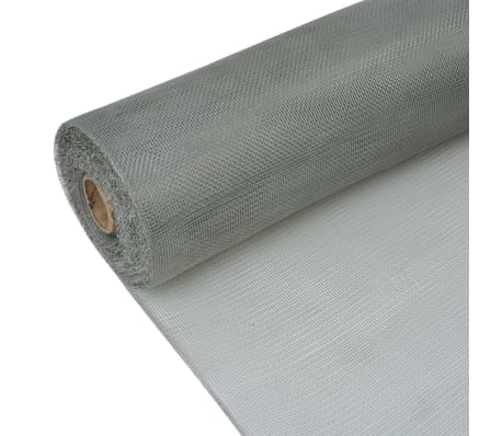 vidaXL net galvaniseret jern 100 x 500 cm s&oslash;lvfarvet