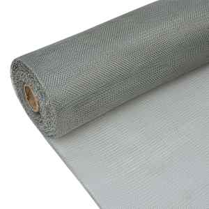 vidaXL net galvaniseret jern 100 x 500 cm s&oslash;lvfarvet