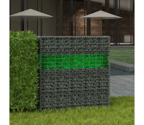 vidaXL LED gabion megvilágítás RGB 21,5W 100cm