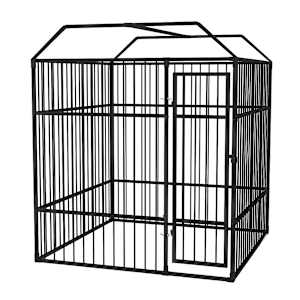 vidaXL Outdoor Dog Kennel with Roof 2x2x2.3 m