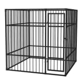 vidaXL Heavy-Duty Outdoor Dog Kennel 76.8"x76.8"x76.8"