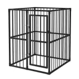 vidaXL Heavy-Duty Outdoor Dog Kennel 47.2"x47.2"x59"