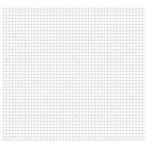 Vrtna žična ograja nerjaveče jeklo 50x50 cm 31x31x3 mm