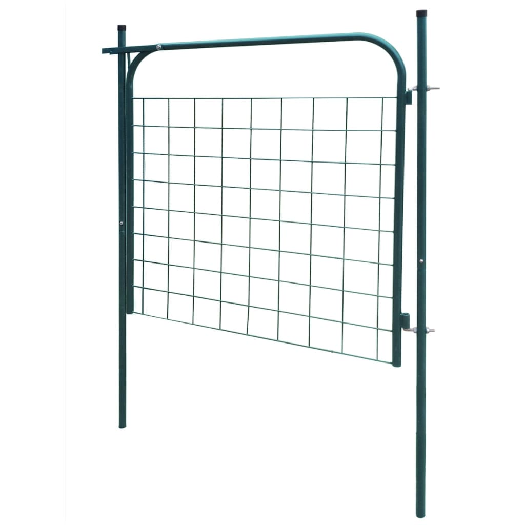 Vidaxl Poarta Pentru Gard De Gradina 100 X 100 Cm Verde