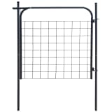 vidaXL Vrtna Vrata za Ogradu 100x100 cm Antracit