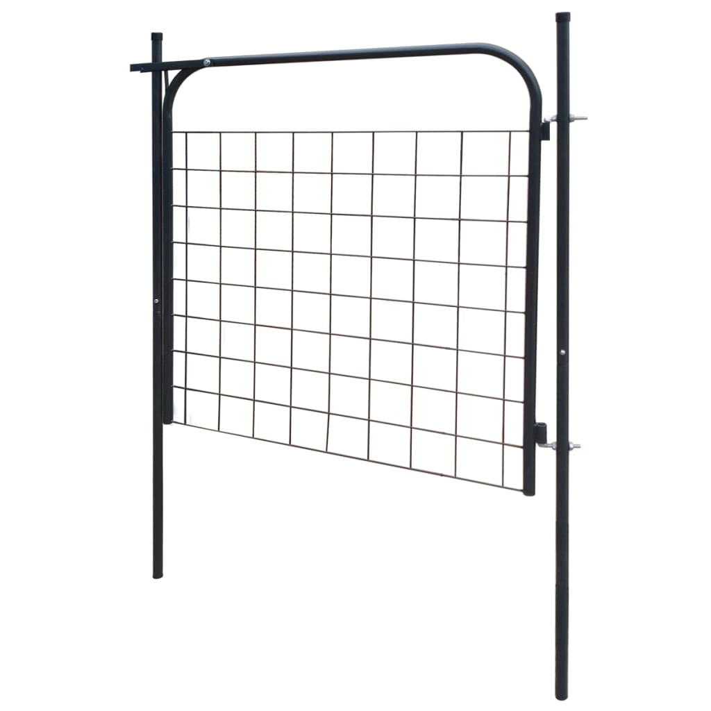 Vidaxl Poarta Pentru Gard De De Gradina 100 X 100 Cm Antracit