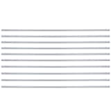 vidaXL Barra serrilhada protetora de muros 10 pcs aço galvanizado 2 m