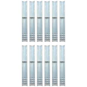 Talno sidro L-oblike 12 kosov pocinkano jeklo 5x5x50 cm