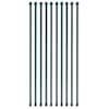 vidaXL aiapostid 10 tk, 1 m, metallist, roheline