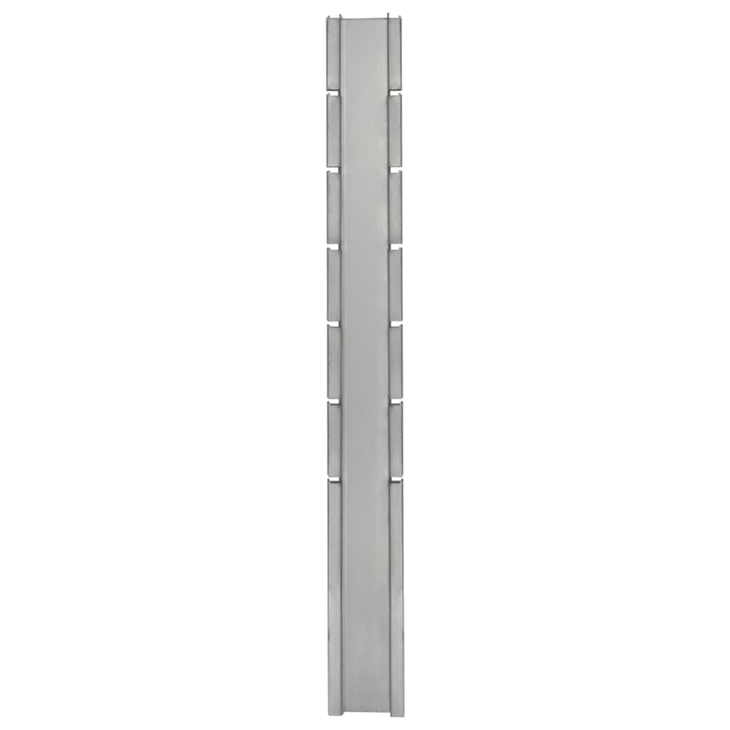  Gabionový plotový stĺpik strieborný 180 cm pozinkovaná oceľ