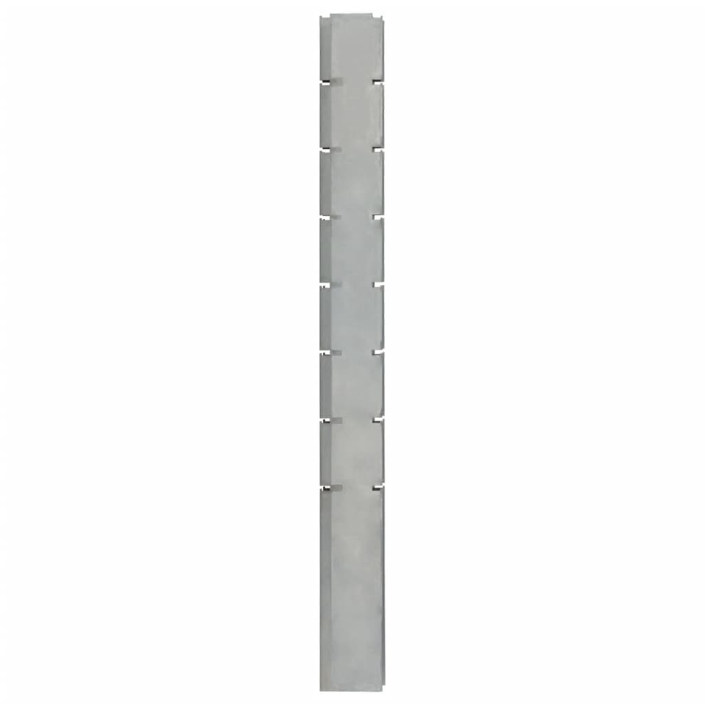  Gabionový plotový stĺpik strieborný 200 cm pozinkovaná oceľ