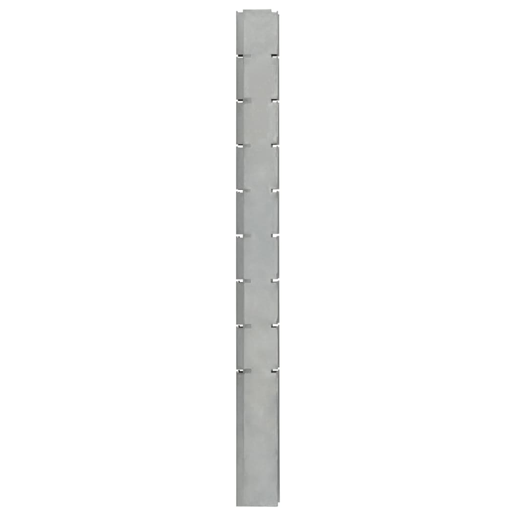  Gabionový plotový stĺpik strieborný 220 cm pozinkovaná oceľ