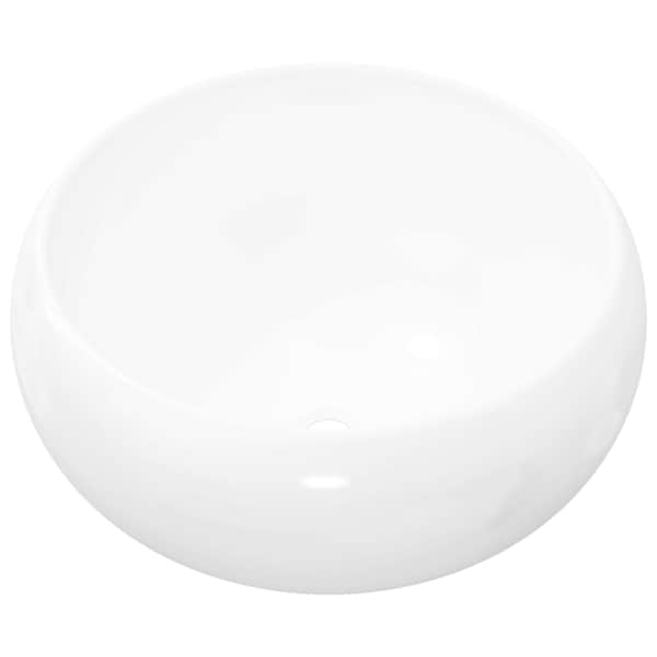 vidaXL &uuml;mar keraamiline valamu 40 x 15 cm valge