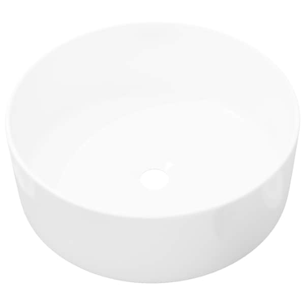 vidaXLi &uuml;mar keraamiline valamu 40 x 15 cm valge