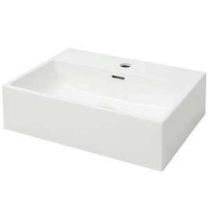 vidaXLi keraamiline valamu kraaniavaga 51,5 x 38,5 x 15 cm valge