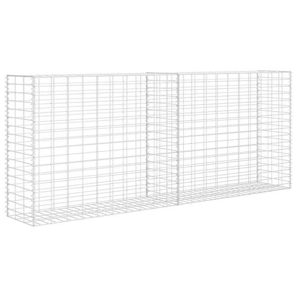 vidaXL gabioonkorv, tsingitud teras 85 x 30 x 200 cm