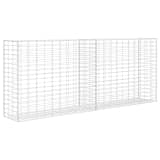vidaXL Gabion Basket Galvanised Steel 85x30x200 cm