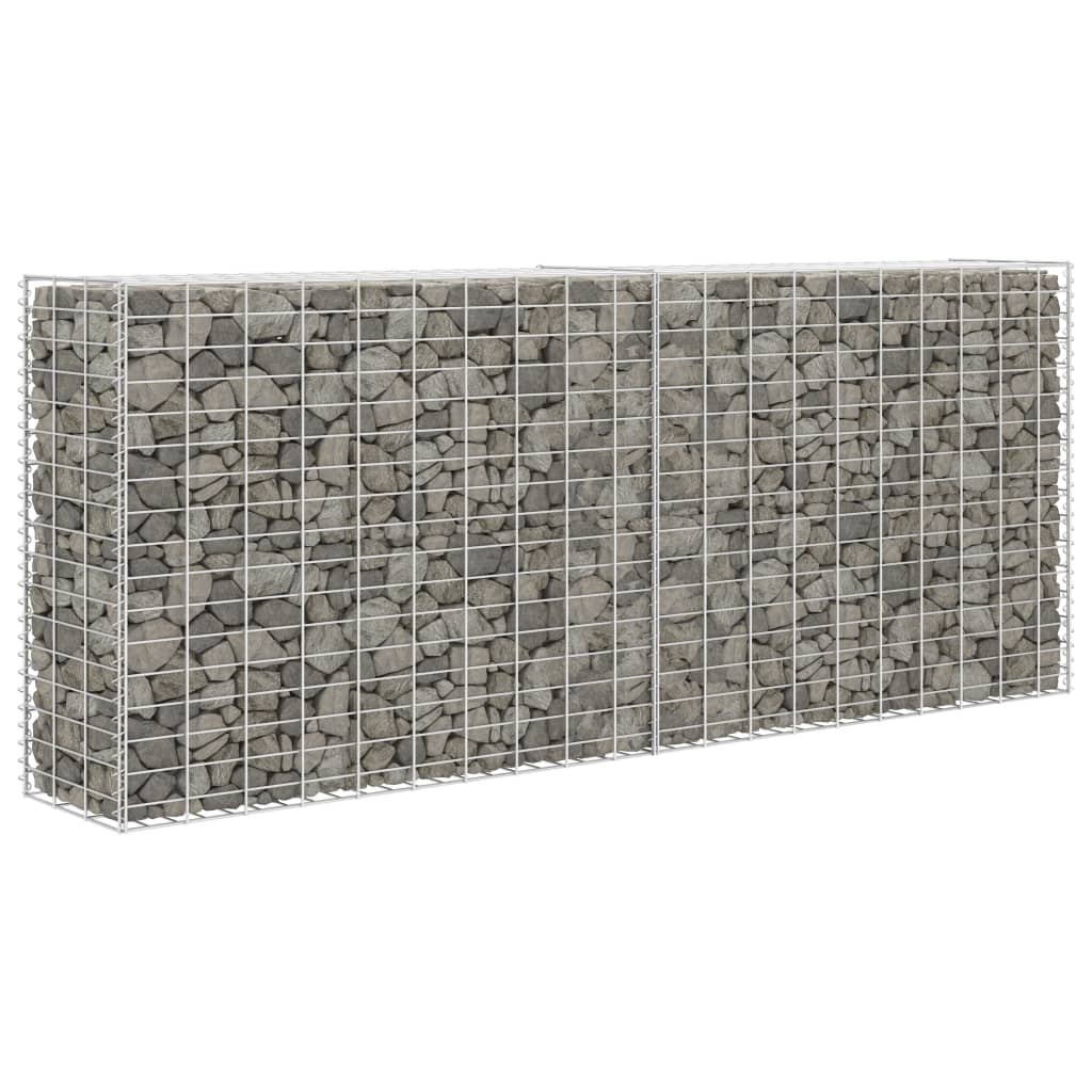 vidaXL Coș gabion, 85 x 30 x 200 cm, oțel galvanizat