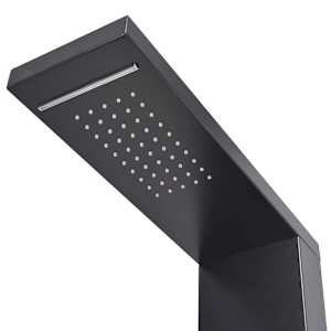 Sprchový panel set hliníkový matný černý - obrázek 6