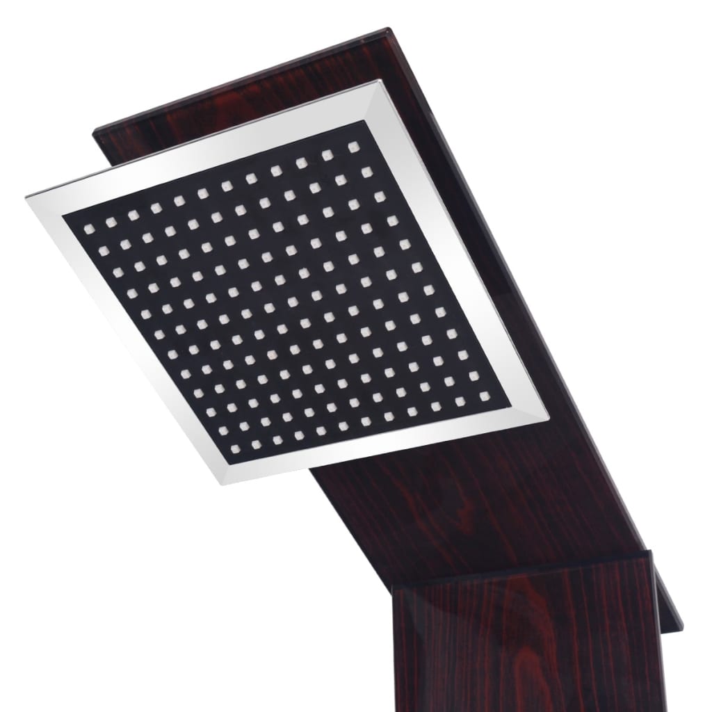 Shower Panel System Glass Brown VidaXL 13 width=274