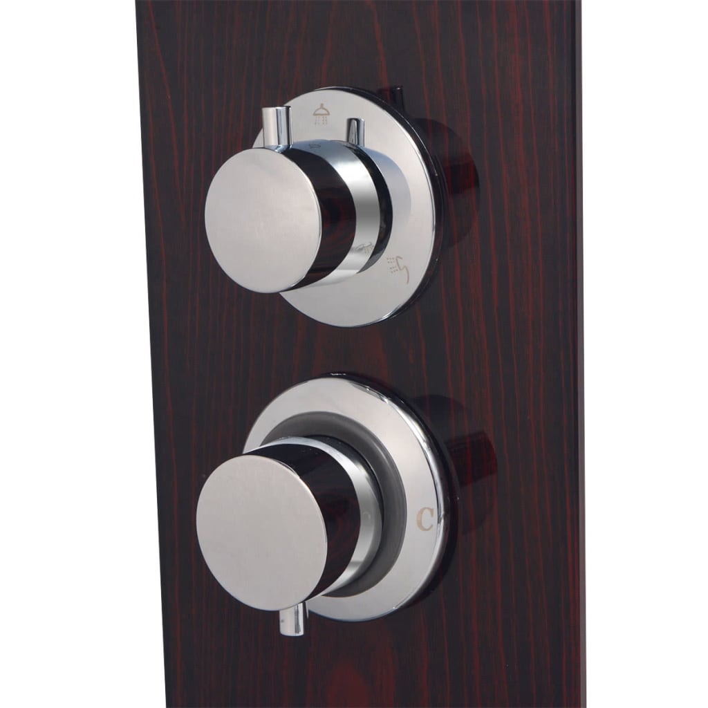 Shower Panel System Glass Brown VidaXL 15 width=274