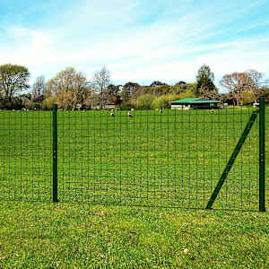 Evro ograja iz jekla 10x1,7 m zelena