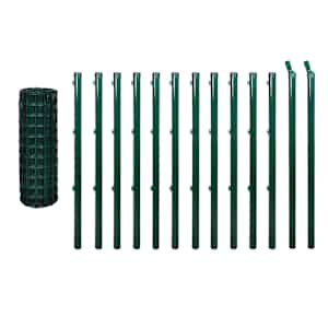 vidaXL euroaed, teras, 25 x 0,8 m, roheline