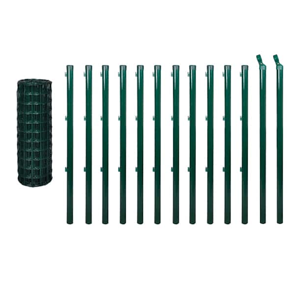 vidaXL euroaed, teras, 25 x 1,2 m, roheline