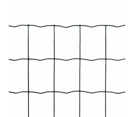 vidaXL Euro Fence Steel 10x1.96 m Green