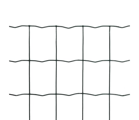 vidaXL Euro Fence Steel 10x1.7 m Green