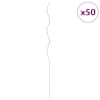 vidaXL spiraalsed taimetoed 50 tk, tsingitud teras, 110 cm