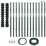 vidaXL Set Žičana Ograda sa Stupovima 1,97x25 m Zelena