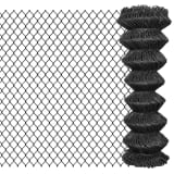 vidaXL Tinklinė tvora, 25x1,25 m, plienas, pilka