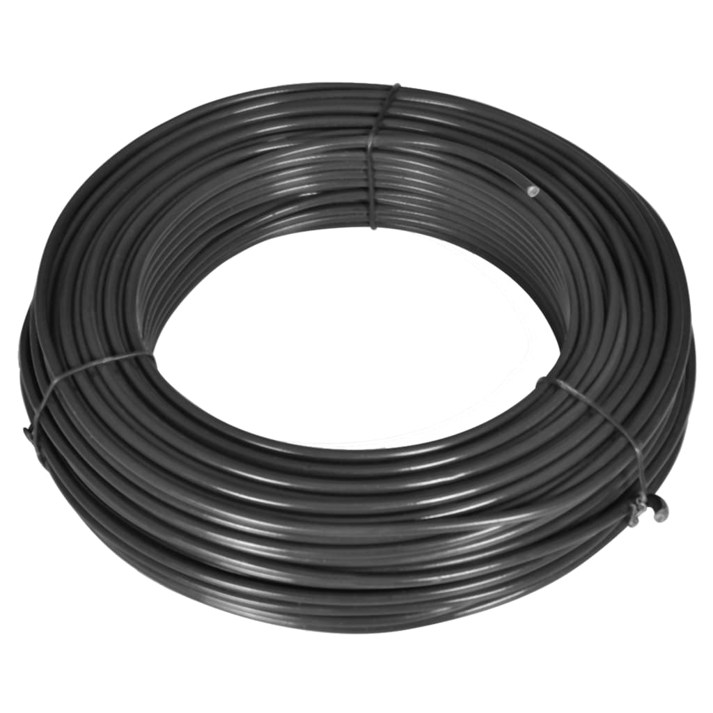 

vidaXL Hek verbindingsdraad 55 m 2,1/3,1 mm staal grijs