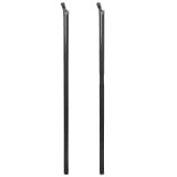 vidaXL Poste de contenção para cerca 2 pcs 170 cm cinza