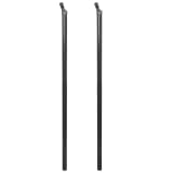 vidaXL Poste de contenção para cerca 2 pcs 195 cm cinzento