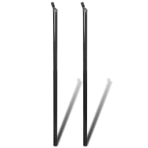 vidaXL Atraminiai tvoros stulpai tinklinei tvorai, 2vnt., 195cm