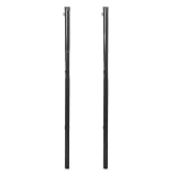vidaXL Poste para cerca 2 pcs 115 cm cinzento