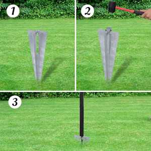 vidaXL Euro hek 25x1,5 m staal grijs