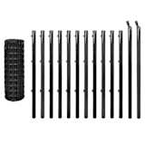 vidaXL Conjunto de cerca 25x0,8 m aço cinzento