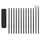 vidaXL Conjunto de cerca 25x1 m aço cinzento