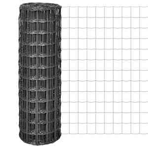 Evro ograja iz jekla 10x1,2 m siva