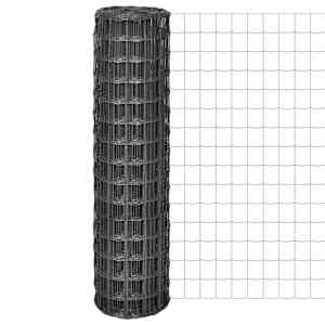 Evro ograja iz jekla 10x1,5 m siva