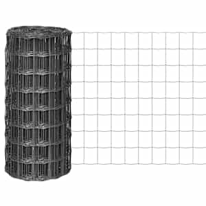 Evro ograja iz jekla 25x0,8 m siva