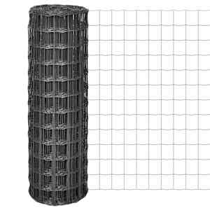 Evro ograja iz jekla 25x1,2 m siva