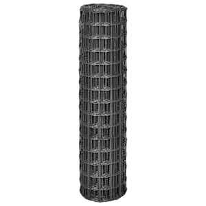 vidaXL Euro gjerde stål 25x1,5 m grå