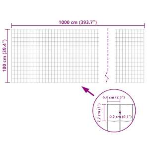 Euro plot ocel 10 x 1 m šedý - obrázek 5