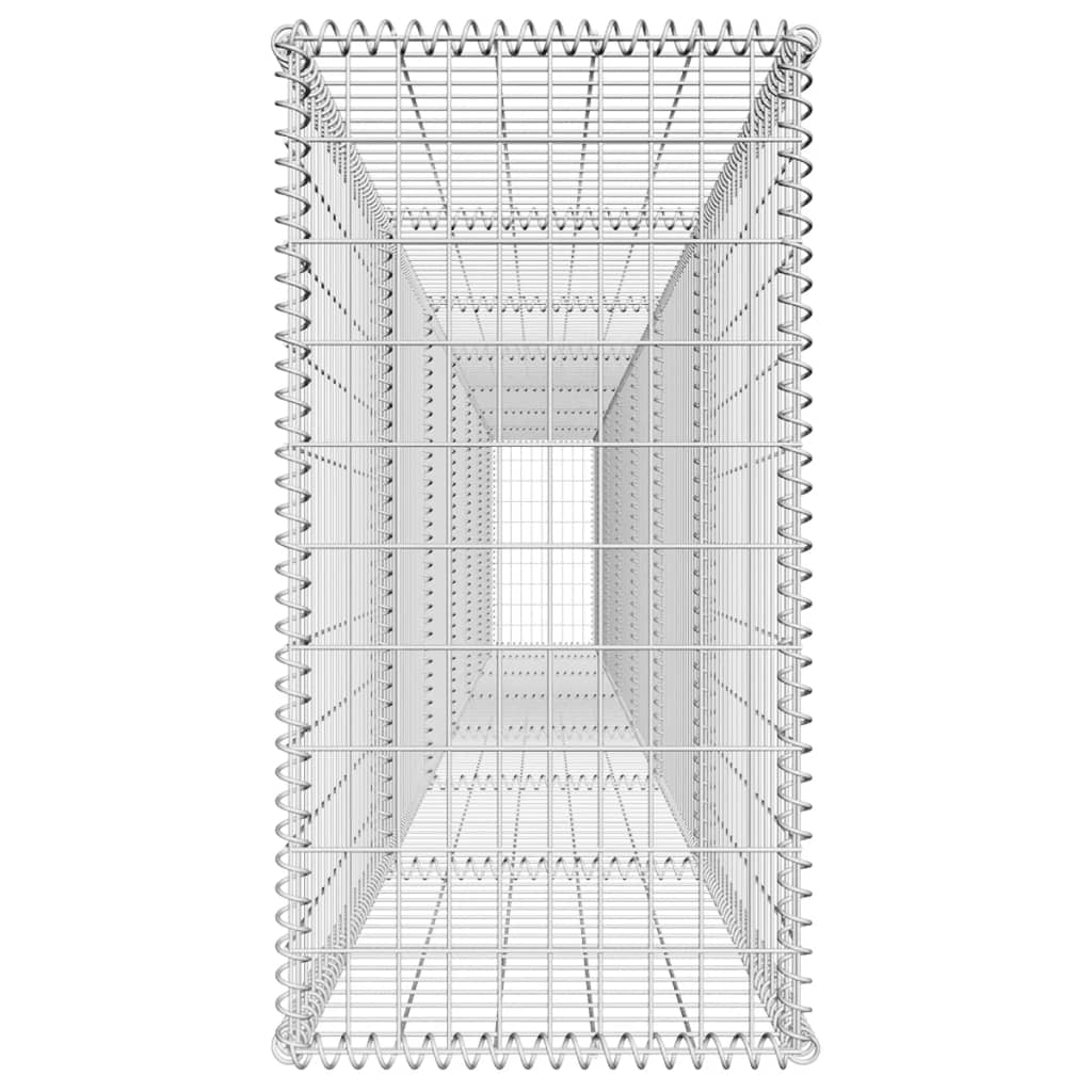  Gabiónová stena s krytom, pozinkovaná oceľ 600x50x100 cm