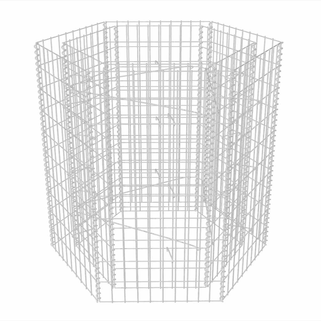 

vidaXL Hexagonal Gabion Raised Bed 39.4"x35.4"x39.4"