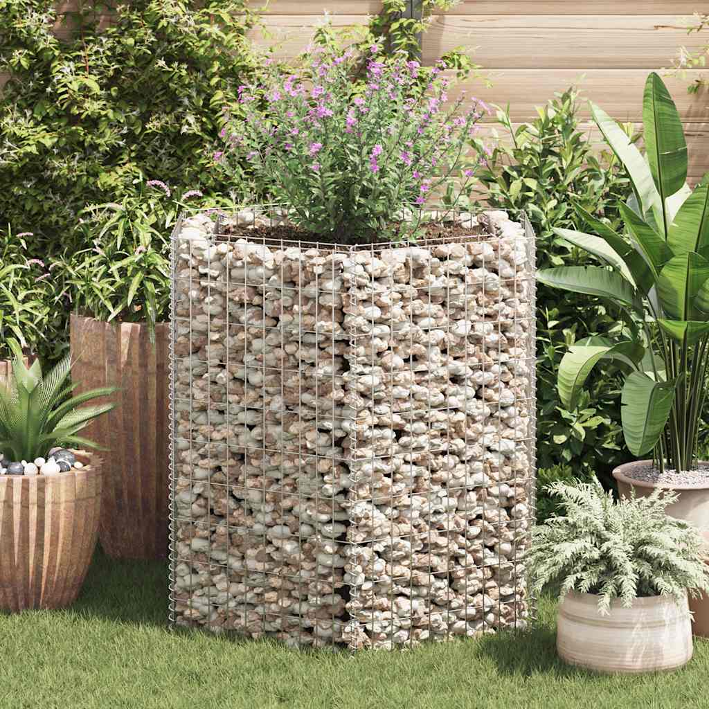 

vidaXL Gabion plantenbak verhoogd zeshoekig 100x90x100 cm
